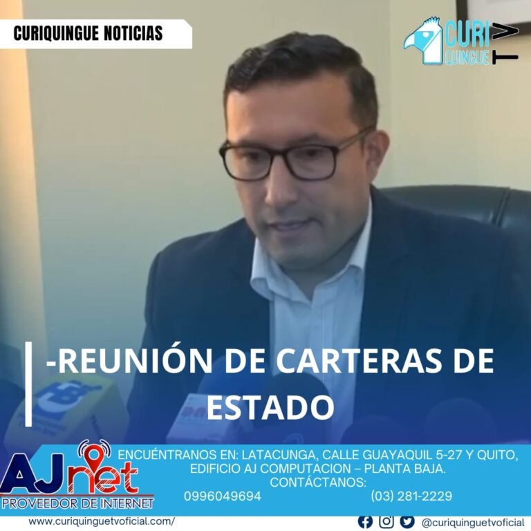 #NoticiaProvincial El gobernador de Cotopaxi informa sobre la reunión con carteras de estado para tomar decisiones importantes. Le recordamos que puede seguir a través de #CuriquingueTv en #ATVCABLE #canal83 #Latacunga #Pujilí #Saquisilí #CBVisión #canal79 #Salcedo #Ambato #TVPlus #canal48 #LaManá #Valencia #Quevedo a las 07H00. ¡Gracias por sintonizarnos! #CuriquingueTv #UnaNuevaFormaDeHacerTelevisión www.curiquinguetv.com
