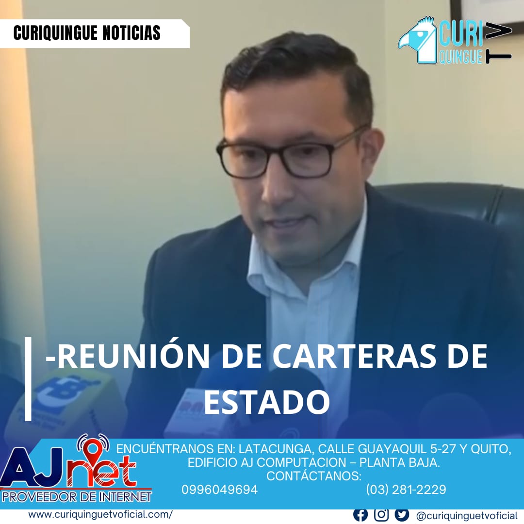 #NoticiaProvincial El gobernador de Cotopaxi informa sobre la reunión con carteras de estado para tomar decisiones importantes. Le recordamos que puede seguir a través de #CuriquingueTv en #ATVCABLE #canal83 #Latacunga #Pujilí #Saquisilí #CBVisión #canal79 #Salcedo #Ambato #TVPlus #canal48 #LaManá #Valencia #Quevedo a las 07H00. ¡Gracias por sintonizarnos! #CuriquingueTv #UnaNuevaFormaDeHacerTelevisión www.curiquinguetv.com