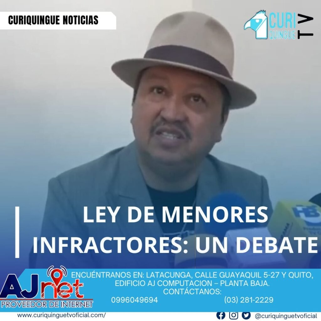 #NoticiaLocal El Dr. Jorge Freire comparte su punto de vista sobre la ley que penaliza a los menores infractores, generando un debate sobre la justicia y la protección de los derechos de los jóvenes. Le recordamos que puede seguir a través de #CuriquingueTv en #ATVCABLE #canal83 #Latacunga #Pujilí #Saquisilí #CBVisión #canal79 #Salcedo #Ambato #TVPlus #canal48 #LaManá #Valencia #Quevedo a las 07H00. ¡Gracias por sintonizarnos! #CuriquingueTv #UnaNuevaFormaDeHacerTelevisión www.curiquinguetv.com