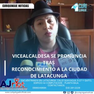 #NoticiaLocal La Vicealcaldesa Marta Jaya informó sobre el reconocimiento que recibió la ciudad de Latacunga por turismo sostenible. Este logro destaca el esfuerzo de la ciudad por promover prácticas turísticas responsables y sostenibles. Le recordamos que puede seguir a través de #CuriquingueTv en #ATVCABLE #canal83 #Latacunga #Pujilí #Saquisilí #CBVisión #canal79 #Salcedo #Ambato #TVPlus #canal48 #LaManá #Valencia #Quevedo a las 07H00. ¡Gracias por sintonizarnos! #CuriquingueTv #UnaNuevaFormaDeHacerTelevisión www.curiquinguetv.com