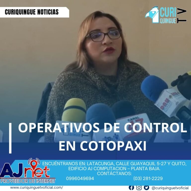 #NoticiaLocal Operativos de Control: La intendente de policía de Cotopaxi informa sobre los operativos de control realizados el pasado fin de semana. Le recordamos que puede seguir a través de #CuriquingueTv en #ATVCABLE #canal83 #Latacunga #Pujilí #Saquisilí #CBVisión #canal79 #Salcedo #Ambato #TVPlus #canal48 #LaManá #Valencia #Quevedo a las 07H00. ¡Gracias por sintonizarnos! #CuriquingueTv #UnaNuevaFormaDeHacerTelevisión www.curiquinguetv.com