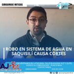 #NoticiaLocal El director de servicios públicos del cantón Saquisilí informó que un robo en el sistema de válvulas de aire provocó cortes de agua en la zona. Los técnicos trabajaron para reparar los daños y restablecer el servicio lo antes posible. Le recordamos que puede seguir a través de #CuriquingueTv en #ATVCABLE #canal83 #Latacunga #Pujilí #Saquisilí #CBVisión #canal79 #Salcedo #Ambato #TVPlus #canal48 #LaManá #Valencia #Quevedo a las 07H00. ¡Gracias por sintonizarnos! #CuriquingueTv #UnaNuevaFormaDeHacerTelevisión www.curiquinguetv.com