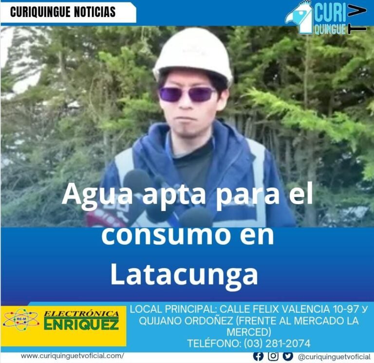 #NoticiaLocal La planta de tratamiento de agua potable Loma de Alcoceres, cumple con rigurosos estándares de calidad para garantizar el consumo seguro de agua para los habitantes de la zona. Según Luis Gallegos, ingeniero encargado del tratamiento de agua potable, el proceso de potabilización se realiza mediante etapas que aseguran la calidad del agua para consumo humano. Le recordamos que puede seguir a través de #CuriquingueTv en #ATVCABLE #canal83 #Latacunga #Pujilí #Saquisilí #CBVisión #canal79 #Salcedo #Ambato #TVPlus #canal48 #LaManá #Valencia #Quevedo a las 07H00. ¡Gracias por sintonizarnos! #CuriquingueTv #UnaNuevaFormaDeHacerTelevisión www.curiquinguetv.com