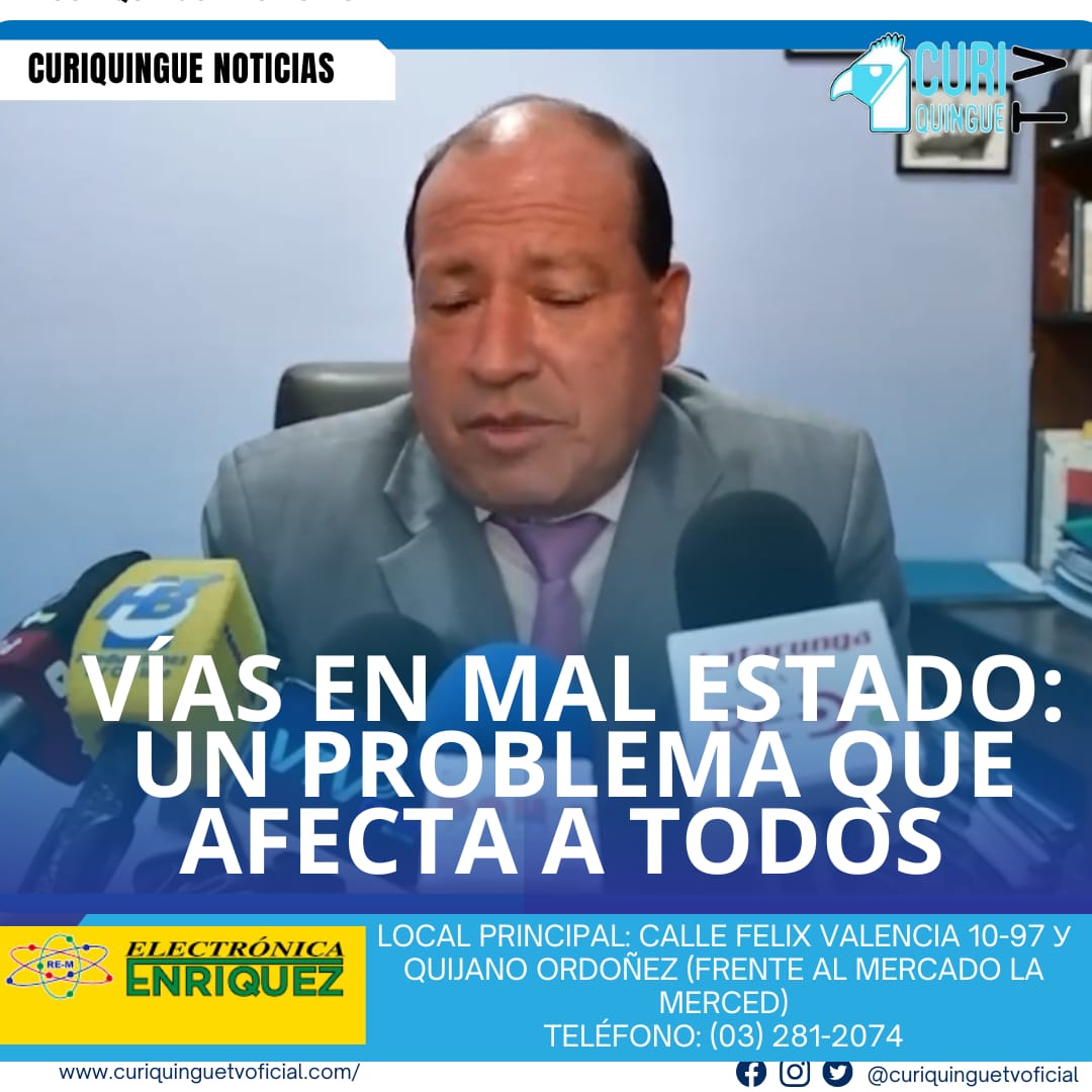 #NoticiaLocal El abogado Cristian Constante manifestó que la empresa pública de movilidad debería tomar medidas para reparar las vías de la ciudad, las cuales se encuentran en mal estado y llenas de baches. Según Constante, esta situación no solo afecta la seguridad vial, sino también la calidad de vida de los ciudadanos y la economía local. Le recordamos que puede seguir a través de #CuriquingueTv en #ATVCABLE #canal83 #Latacunga #Pujilí #Saquisilí #CBVisión #canal79 #Salcedo #Ambato #TVPlus #canal48 #LaManá #Valencia #Quevedo a las 07H00. ¡Gracias por sintonizarnos! #CuriquingueTv #UnaNuevaFormaDeHacerTelevisión www.curiquinguetv.com