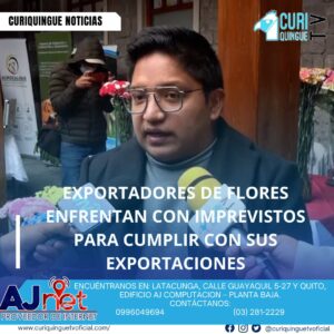 #NoticiaLocal Los exportadores de flores de la región enfrentan desafíos para cumplir con sus exportaciones debido a la guerra en Medio Oriente y el clima adverso que atraviesa el país. A pesar de estos obstáculos, los productores están trabajando arduamente para cumplir con sus compromisos y mantener la calidad de sus productos. Le recordamos que puede seguir a través de #CuriquingueTv en #ATVCABLE #canal83 #Latacunga #Pujilí #Saquisilí #CBVisión #canal79 #Salcedo #Ambato #TVPlus #canal48 #LaManá #Valencia #Quevedo a las 07H00. ¡Gracias por sintonizarnos! #CuriquingueTv #UnaNuevaFormaDeHacerTelevisión www.curiquinguetv.com