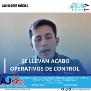 #NoticiaLocal Xavier Quiroz Intendente encargado nos informa sobre los operativos de control realizados el pasado fin de semana. Le recordamos que puede seguir a través de #CuriquingueTv en #ATVCABLE #canal83 #Latacunga #Pujilí #Saquisilí #CBVisión #canal79 #Salcedo #Ambato #TVPlus #canal48 #LaManá #Valencia #Quevedo a las 07H00. ¡Gracias por sintonizarnos! #CuriquingueTv #UnaNuevaFormaDeHacerTelevisión www.curiquinguetv.com