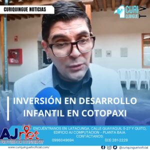#NoticiaLocal El jefe político de Latacunga, César Padilla, informó sobre convenios entre el MIES y diversas instituciones, con una inversión de 1.5 millones de dólares en 28 centros de desarrollo infantil. Además, se destacó la colaboración con el Municipio y otras entidades para fortalecer la atención a niños en las parroquias del cantón. Le recordamos que puede seguir a través de #CuriquingueTv en #ATVCABLE #canal83 #Latacunga #Pujilí #Saquisilí #CBVisión #canal79 #Salcedo #Ambato #TVPlus #canal48 #LaManá #Valencia #Quevedo a las 07H00. ¡Gracias por sintonizarnos! #CuriquingueTv #UnaNuevaFormaDeHacerTelevisión www.curiquinguetv.com