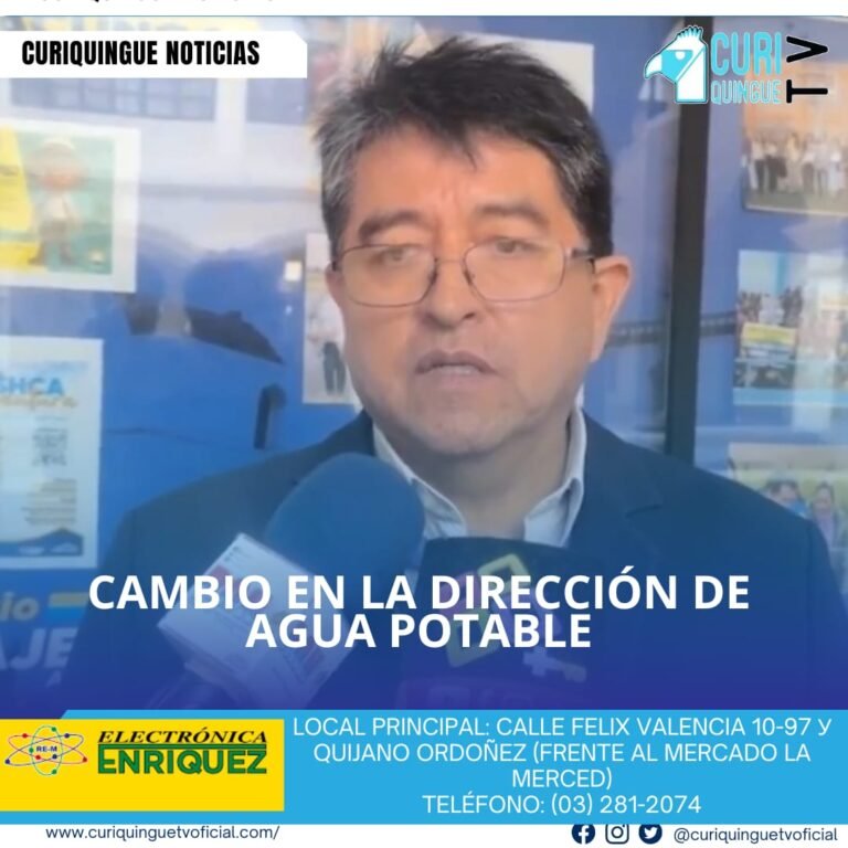 #NoticiaLocal La directora de Agua Potable de Latacunga renunció tras la controversia por la baja calidad del agua. El nuevo director está evaluando el sistema de distribución y trabajando con la ARCSA para obtener permisos y mejorar el servicio. Le recordamos que puede seguir a través de #CuriquingueTv en #ATVCABLE #canal83 #Latacunga #Pujilí #Saquisilí #CBVisión #canal79 #Salcedo #Ambato #TVPlus #canal48 #LaManá #Valencia #Quevedo a las 07H00. ¡Gracias por sintonizarnos! #CuriquingueTv #UnaNuevaFormaDeHacerTelevisión www.curiquinguetv.com