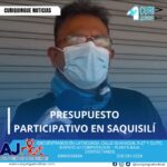 #NoticiaLocal El GAD MICC Saquisilí avanza en la construcción del presupuesto participativo 2026 mediante jornadas de capacitación y socialización. El objetivo es fortalecer la participación ciudadana en la planificación de obras públicas y recoger propuestas comunitarias. La iniciativa busca asegurar que el presupuesto responda a las demandas territoriales y sea aprobado en función de las prioridades locales.