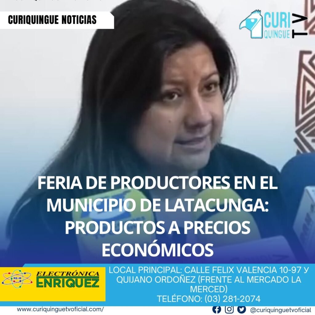 #NoticiaLocales En los bajos del Municipio de Latacunga, se llevó a cabo una feria de productores en la que varios expositores ofrecieron productos a precios económicos. Los productores directos fueron los encargados de vender sus productos, lo que permitió a los asistentes adquirir productos frescos y de calidad a precios accesibles. Esta iniciativa busca apoyar a los productores locales y fomentar la economía local. Le recordamos que puede seguir a través de #CuriquingueTv en #ATVCABLE #canal83 #Latacunga #Pujilí #Saquisilí #CBVisión #canal79 #Salcedo #Ambato #TVPlus #canal48 #LaManá #Valencia #Quevedo a las 07H00. ¡Gracias por sintonizarnos! #CuriquingueTv #UnaNuevaFormaDeHacerTelevisión www.curiquinguetv.com