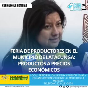 #NoticiaLocales En los bajos del Municipio de Latacunga, se llevó a cabo una feria de productores en la que varios expositores ofrecieron productos a precios económicos. Los productores directos fueron los encargados de vender sus productos, lo que permitió a los asistentes adquirir productos frescos y de calidad a precios accesibles. Esta iniciativa busca apoyar a los productores locales y fomentar la economía local. Le recordamos que puede seguir a través de #CuriquingueTv en #ATVCABLE #canal83 #Latacunga #Pujilí #Saquisilí #CBVisión #canal79 #Salcedo #Ambato #TVPlus #canal48 #LaManá #Valencia #Quevedo a las 07H00. ¡Gracias por sintonizarnos! #CuriquingueTv #UnaNuevaFormaDeHacerTelevisión www.curiquinguetv.com