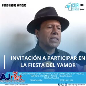 #NoticiaLocales Una comisión del Municipio de Otavalo realizó una visita a la Municipalidad de Latacunga para comprometer su participación en la Fiesta del Yamor. Se espera que se concrete la participación de la municipalidad en esta importante celebración cultural. La Fiesta del Yamor es una tradición importante en la región y se espera que sea un éxito gracias a la colaboración entre las diferentes instituciones. Le recordamos que puede seguir a través de #CuriquingueTv en #ATVCABLE #canal83 #Latacunga #Pujilí #Saquisilí #CBVisión #canal79 #Salcedo #Ambato #TVPlus #canal48 #LaManá #Valencia #Quevedo a las 07H00. ¡Gracias por sintonizarnos! #CuriquingueTv #UnaNuevaFormaDeHacerTelevisión www.curiquinguetv.com