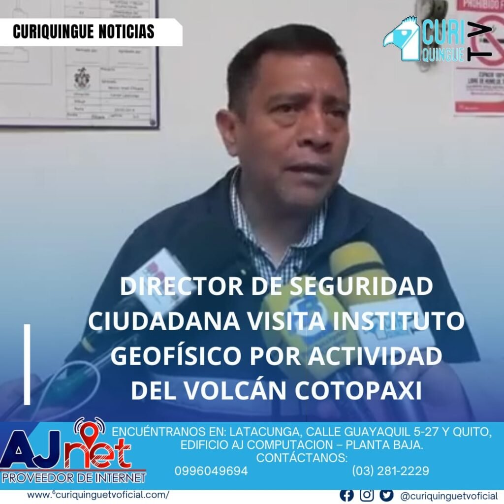 El director de Seguridad Ciudadana visitó el Instituto Geofísico para obtener información sobre la constante actividad del volcán Cotopaxi. La visita busca fortalecer la coordinación entre las autoridades y los expertos para tomar medidas preventivas y garantizar la seguridad de la población en caso de una erupción.
