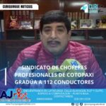 #NoticiaLocal El secretario general del Sindicato de Choferes Profesionales de Cotopaxi anunció que han graduado a 112 alumnos de la categoría E en su primera promoción de cursos para adquirir licencias profesionales. Esta iniciativa busca mejorar la capacitación y profesionalización de los conductores en la provincia. Le recordamos que puede seguir a través de #CuriquingueTv en #ATVCABLE #canal83 #Latacunga #Pujilí #Saquisilí #CBVisión #canal79 #Salcedo #Ambato #TVPlus #canal48 #LaManá #Valencia #Quevedo a las 07H00. ¡Gracias por sintonizarnos! #CuriquingueTv #UnaNuevaFormaDeHacerTelevisión www.curiquinguetv.com