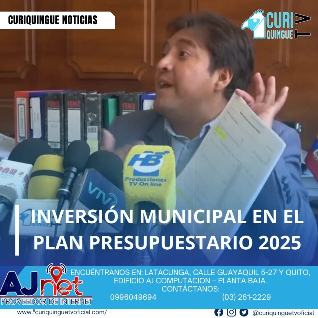 Noticias Latacunga Se generó polémica sobre el plan presupuestario del municipio para el 2025, ya que la inversión no ha superado el 10%. El financiero municipal deberá aclarar este tema y explicar cómo se están utilizando los fondos públicos. Esta situación ha generado inquietud entre los ciudadanos y funcionarios públicos.