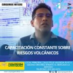Noticia Latacunga La Dirección de Seguridad Ciudadana trabaja en capacitaciones constantes para la ciudadanía sobre los riesgos volcánicos y cómo actuar en caso de una erupción. El director de Seguridad Ciudadana informa que también monitorean las actividades del volcán para estar preparados ante una posible erupción y coordinar acciones efectivas de respuesta y mitigación.