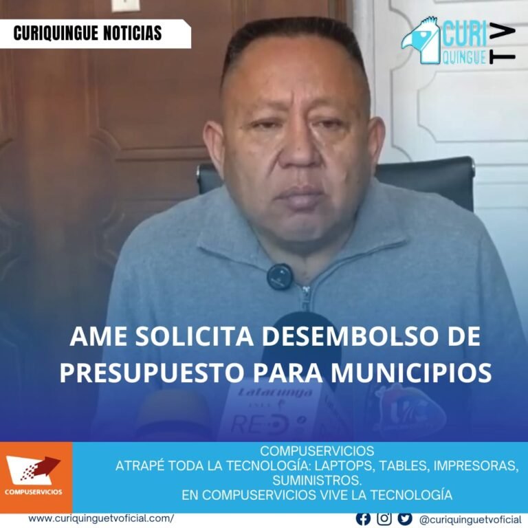 Noticia Importante El concejal Xavier Cajilema informa que la Asociación de Municipalidades Ecuatorianas (AME) ha solicitado al gobierno nacional que desembolse el presupuesto adeudado a los municipios del país. Esta medida busca asegurar que los municipios reciban los fondos necesarios para cumplir con sus responsabilidades y proyectos.
