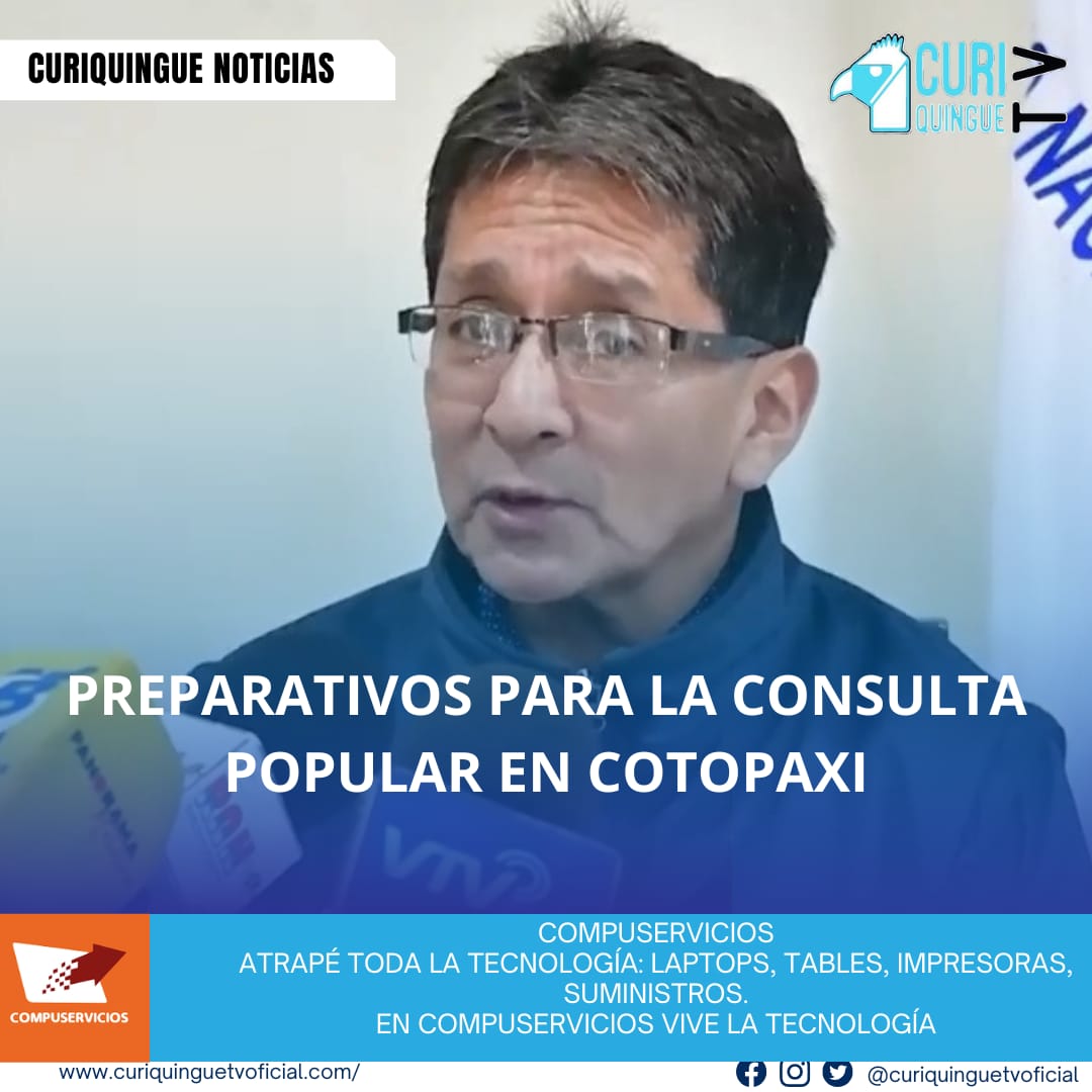 Noticias Cotopaxi El Consejo Nacional Electoral (CNE) de Cotopaxi se prepara para la próxima consulta popular que se llevará a cabo en diciembre. El CNE trabaja en la organización y logística del evento para garantizar que se realice de manera transparente y eficiente.