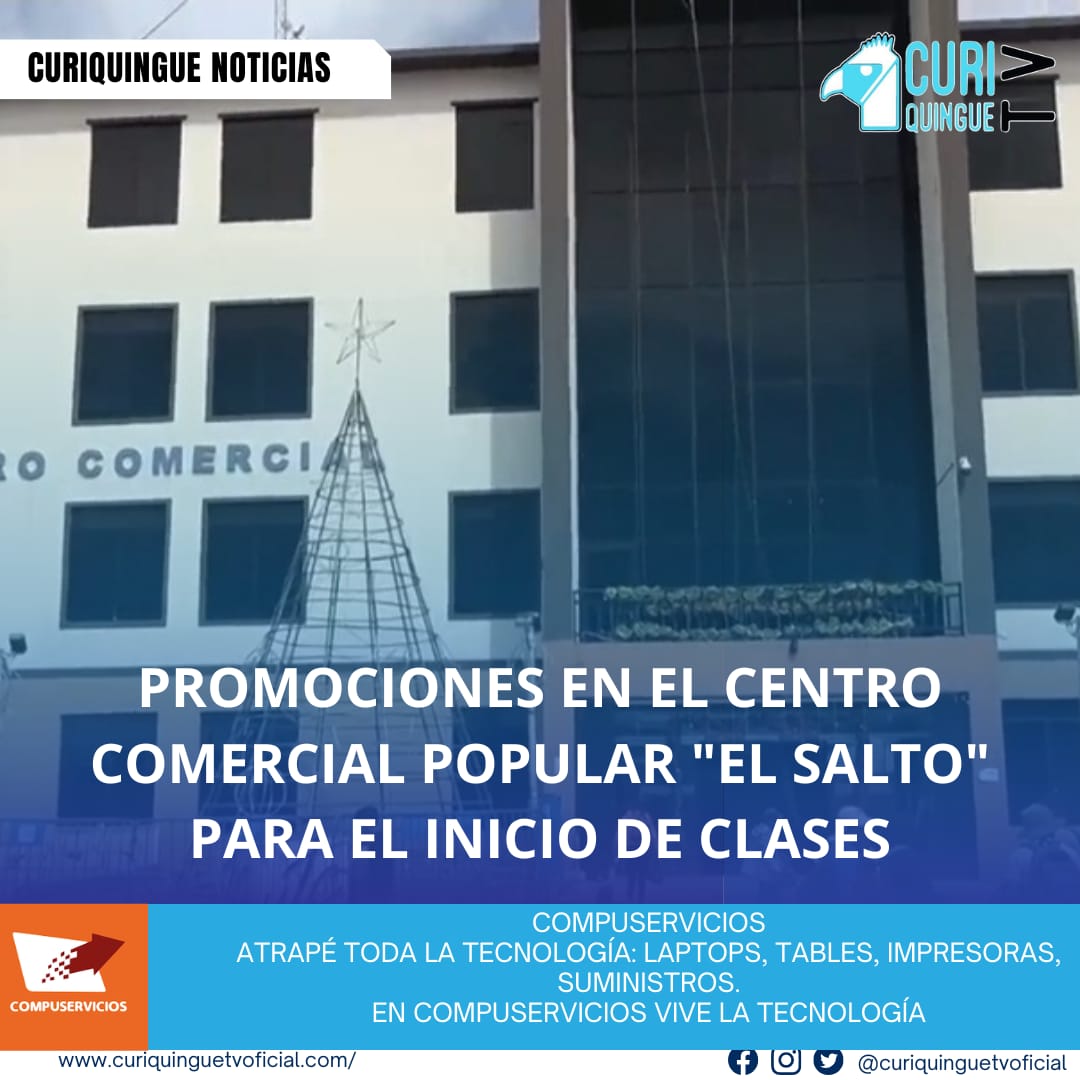 Noticias Latacunga El director de Servicios Públicos invita a la ciudadanía a visitar el Centro Comercial Popular "El Salto" para aprovechar las promociones especiales que ofrecen en artículos escolares y de oficina. Estas promociones son ideales para adquirir los materiales necesarios antes del inicio de clases.