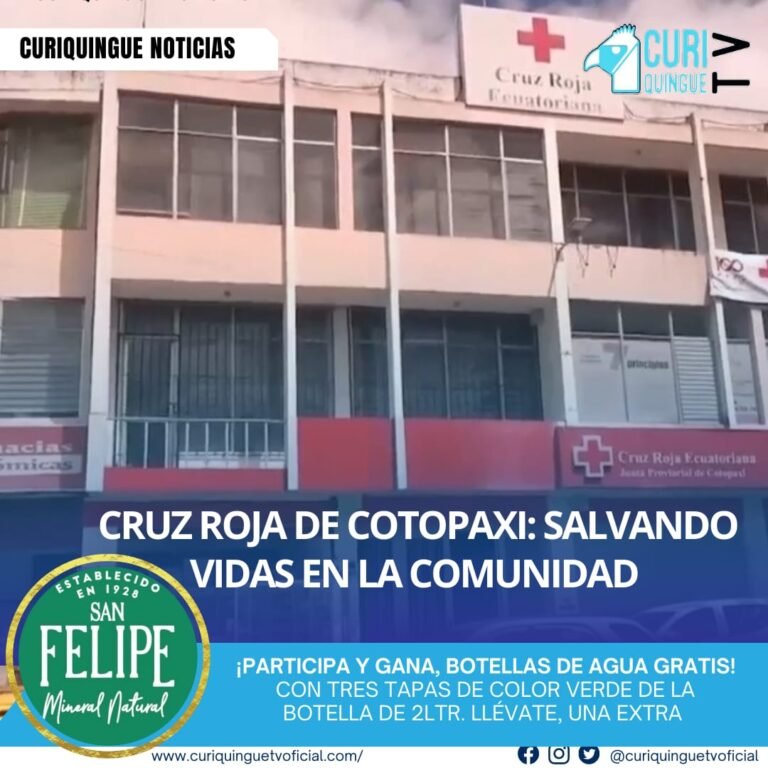La Cruz Roja de Cotopaxi se dedica a servir a la comunidad a través de varios trabajos que buscan salvar vidas. La institución presentó un informe sobre sus actividades y logros en beneficio de la comunidad.
