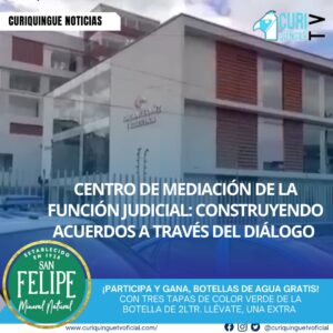 El Centro de Mediación de la Función Judicial trabaja en la construcción de acuerdos a través del diálogo en diversas materias, como familia, civil, inquilinato, laboral, contratación pública, tributario y tránsito, entre otros. Este centro busca resolver conflictos de manera pacífica y eficiente.