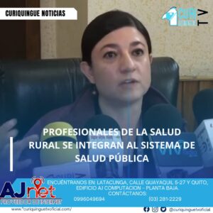 Varios profesionales de salud rural han ingresado al sistema de salud pública para garantizar la prestación de servicios médicos de calidad en el cantón Latacunga. Esta medida busca mejorar la atención médica en la zona y asegurar que los habitantes tengan acceso a servicios de salud adecuados.