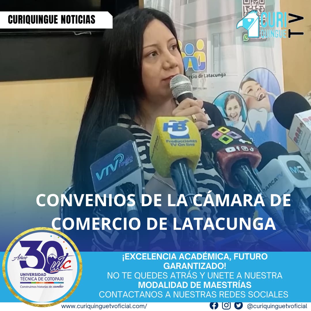 La Cámara de Comercio de Latacunga firmó varios convenios con empresas locales, lo que beneficiará a sus socios. Estos convenios tienen como objetivo fortalecer la economía local y brindar oportunidades de crecimiento a los empresarios y comerciantes de la región.