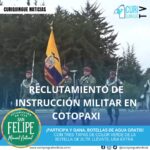 El pasado fin de semana, varios jóvenes se acuartelaron en el Centro de Movilización Cotopaxi para comenzar el reclutamiento de instrucción militar. Esta actividad busca preparar a los jóvenes para el servicio militar y promover el desarrollo de habilidades y valores.