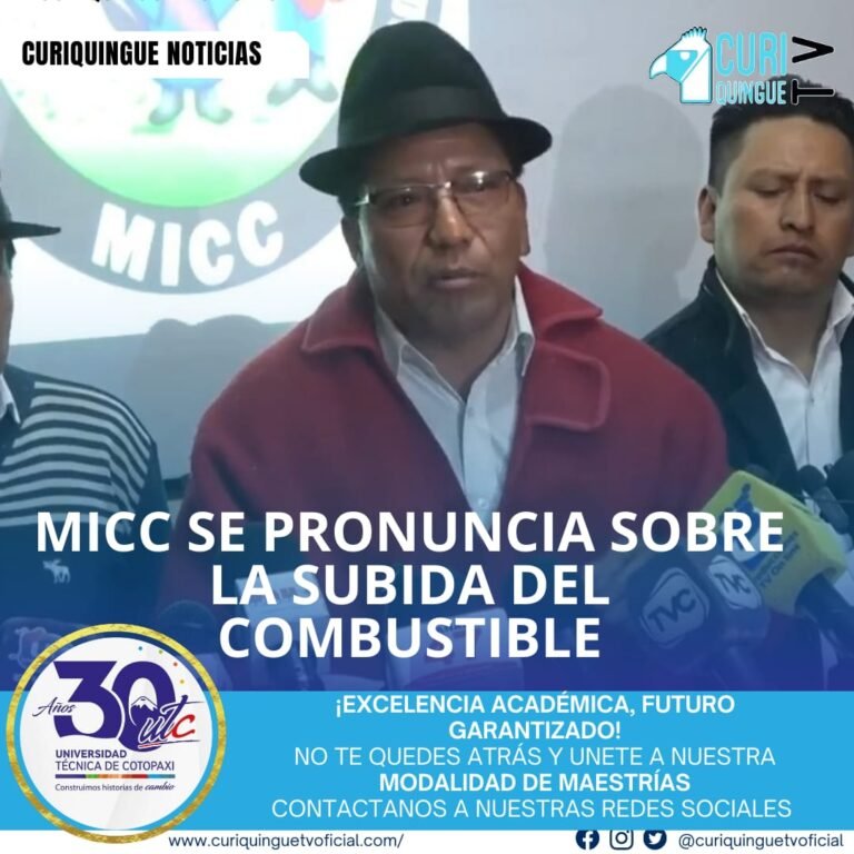 El MICC se pronunció frente a las medidas del gobierno nacional sobre la subida del combustible. La organización expresó su preocupación y opinión sobre cómo estas medidas podrían afectar a la provincia.