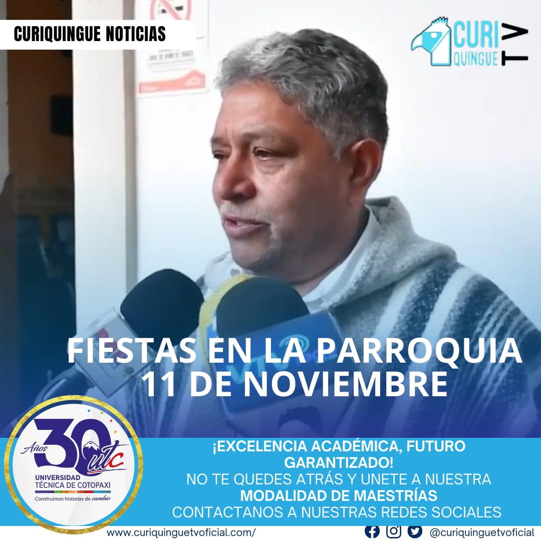 En un ambiente festivo, Olmedo Pacheco, presidente del Comité de Fiestas de la parroquia 11 de Noviembre, junto a otros miembros del comité, realizaron un simbólico "jochado" al alcalde de Latacunga, Fabricio Tinajero. Según la tradición, el jochado es una forma de pedir a una persona importante que acepte un cargo o responsabilidad en una celebración. En este caso, se espera que el alcalde Tinajero participe en las fiestas  del sector, compromiso que aceptó con gusto.