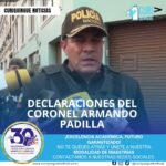 El Coronel Armando Padilla, Comandante de la Policía de la subzona de Cotopaxi, informó sobre varios eventos suscitados y el despliegue de personal en la ciudad de Latacunga en relación con el paro.