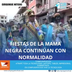 A pesar de las manifestaciones y protestas en la ciudad, las fiestas de la Mama Negra en Latacunga siguen su curso normal. El martes se realizó la misa campal en honor a la Virgen de la Merced, seguida de una peregrinación y el tradicional desfile de la Mama Negra, con la participación de autoridades y fieles. Estas festividades son una parte importante de la cultura y la identidad de la ciudad.