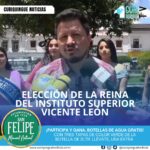 Este viernes se realizará la elección de la reina del Instituto Superior Vicente León. El evento promete ser una oportunidad para que los estudiantes muestren su talento y carisma. Se espera que se brinden más detalles sobre el evento en los próximos días.