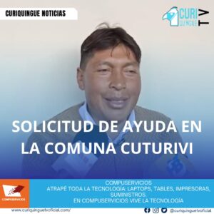El presidente de la comuna Cuturivi solicitó ayuda para su sector, donde se han producido hundimientos de tierra que afectan a los comuneros. La situación es crítica y se requiere asistencia urgente para mitigar los daños y garantizar la seguridad de los habitantes. Se espera que las autoridades locales y provinciales brinden apoyo a la comunidad lo antes posible.