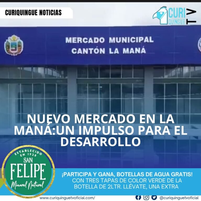 La Maná, Ecuador - En un recorrido por el cantón, se visitó el nuevo mercado municipal, un proyecto que busca impulsar el desarrollo económico y comercial de la zona. El mercado ofrecerá a los habitantes y visitantes una variedad de productos y servicios, mejorando la calidad de vida y fomentando el crecimiento local.