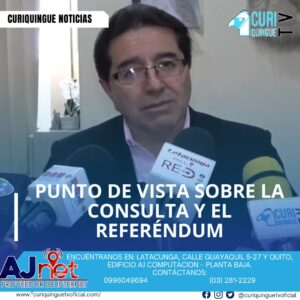 El Sr. Patricio Córdoba compartió su punto de vista sobre la consulta y el referéndum que se llevará a cabo el próximo 16 de abril. Córdoba expresó su opinión sobre la importancia de la participación ciudadana en este tipo de eventos y destacó la necesidad de estar informados sobre los temas a tratar.