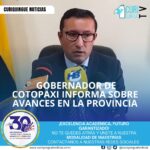El Gobernador de Cotopaxi informó que se están dando respuestas a algunos inconvenientes en la provincia, como el paso peatonal de Chan, entre otros. El Gobernador se comprometió a seguir trabajando para abordar los desafíos y necesidades de la comunidad.