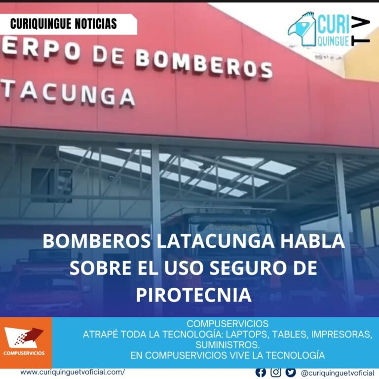  El Cuerpo de Bomberos de Latacunga invito a la ciudadanía a una rueda de prensa importante sobre el uso seguro de pirotecnia, este 26 de noviembre a las 10h00 en la Estación X1, ubicada en el Centro Sánchez de Orellana y Marqués de Maenza.