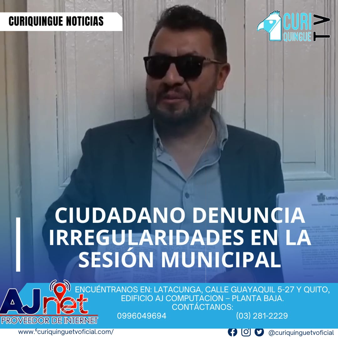 Un ciudadano latacungueño denunció que se cometieron arbitrariedades en su contra al solicitar ser usuario de la silla vacía en la sesión municipal de este miércoles 26 de noviembre en la zona de Loreto. El ciudadano expresó su descontento y pidió transparencia en el proceso. La denuncia será investigada para determinar las circunstancias y tomar las medidas necesarias.