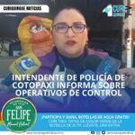 La Intendente de Policía de Cotopaxi informó sobre los operativos de control realizados durante el pasado fin de semana.