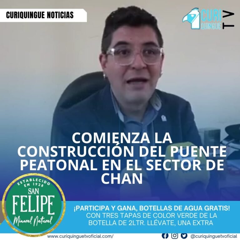 La construcción del puente peatonal en el sector de Chan ha comenzado. Esta importante obra busca mejorar la seguridad vial y facilitar el tránsito de los habitantes de la zona. Se espera que la construcción del puente peatonal reduzca el riesgo de accidentes y mejore la calidad de vida de los residentes del sector.