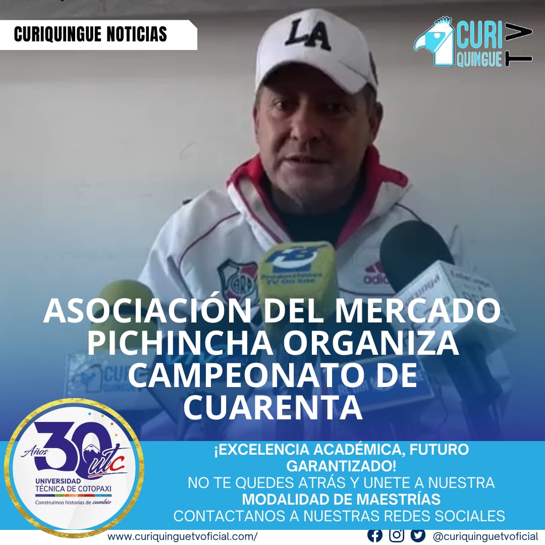 La Asociación del Mercado Pichincha está de festividades y  organizado un campeonato de cuarenta para este viernes 5 de diciembre. La ciudadanía está invitada a inscribirse y participar por el premio. Es una oportunidad para disfrutar de un día de diversión y competencia en un ambiente festivo.
