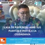 La Casa de Papá Noel, ubicada en la calle Quito, invita a la ciudadanía a visitar sus instalaciones y disfrutar de la magia navideña. Como todos los años, se agasajará a niños en situación de vulnerabilidad, llevando alegría y felicidad a quienes más lo necesitan.