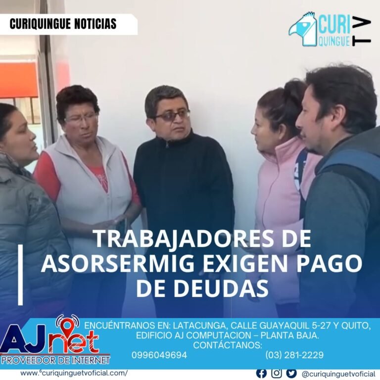 Los trabajadores de la empresa Asorsermig, encargados del aseo en el Hospital del IESS en Latacunga, denuncian que se encuentran impagos varios meses. Ante esta situación, han anunciado que realizarán una ola de protesta para exigir el pago de la deuda pendiente. Los trabajadores esperan que se resuelva esta situación lo antes posible para garantizar su estabilidad laboral y económica.