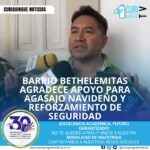 El presidente del barrio Bethelemitas expresó su agradecimiento a las autoridades por el apoyo brindado para el agasajo Navideño que se llevará a cabo el 21 de diciembre. La comunidad se siente agradecida por la colaboración y el compromiso de las autoridades para hacer de esta celebración un momento especial para todos los vecinos.