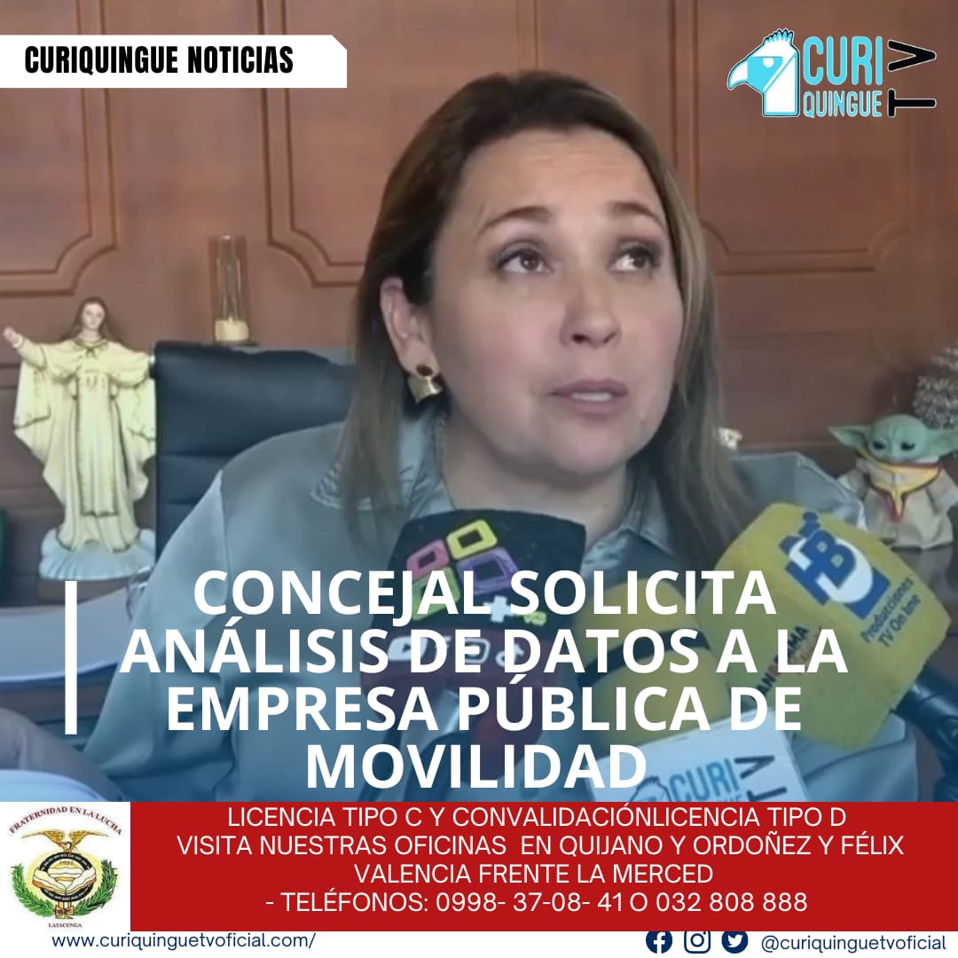 La concejal del cantón Latacunga, María Esther Veloz, ha solicitado un análisis comparativo de los años 2024 y 2025 a la Empresa Pública de Movilidad, con el objetivo de evaluar el cumplimiento de los objetivos.