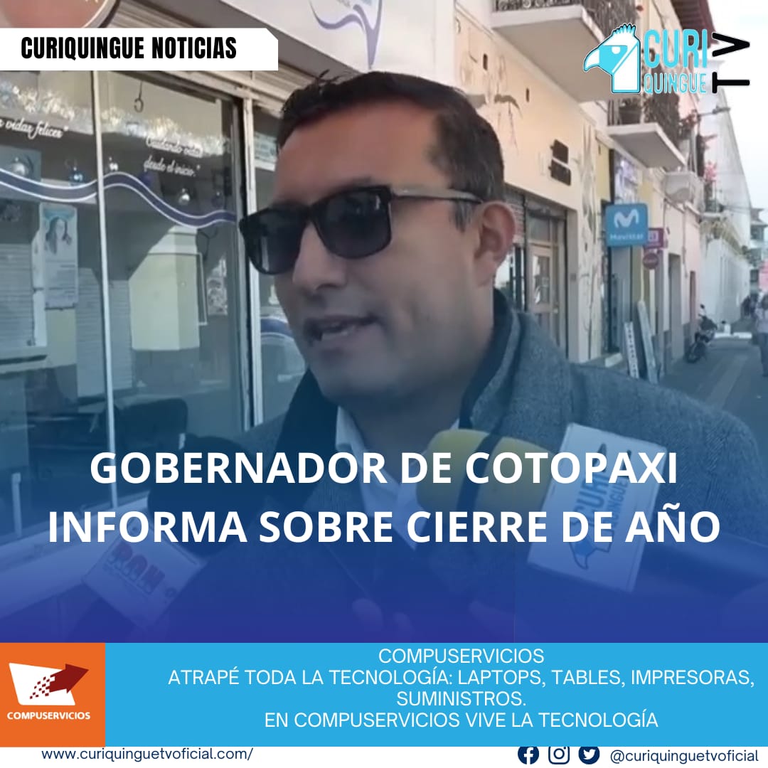 El gobernador de Cotopaxi, Dr. Nelson Sánchez, compartió información sobre el cierre de año en la provincia, abordando temas como obras, seguridad y otros asuntos importantes.
