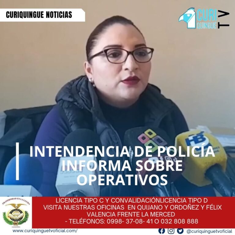 La Intendente General de Policía de Cotopaxi también informó sobre los operativos de control realizados durante las festividades de Navidad. Los operativos se enfocaron en garantizar la seguridad y el orden público en la provincia.
