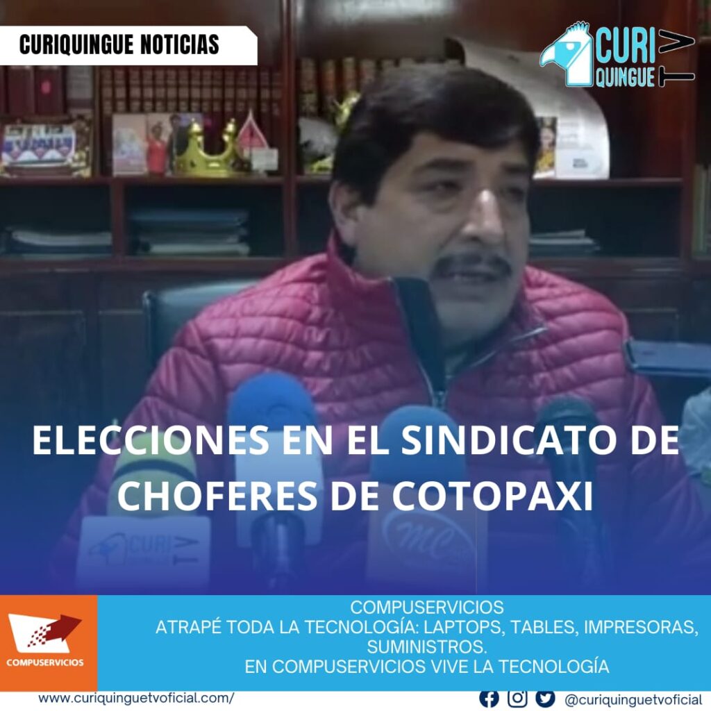 El Secretario General del Sindicato de Choferes de Cotopaxi ha anunciado las próximas elecciones para elegir al nuevo Secretario General de la institución. Además, ha informado sobre los proyectos cumplidos por la organización, destacando su compromiso con los trabajadores del transporte y la comunidad en general.