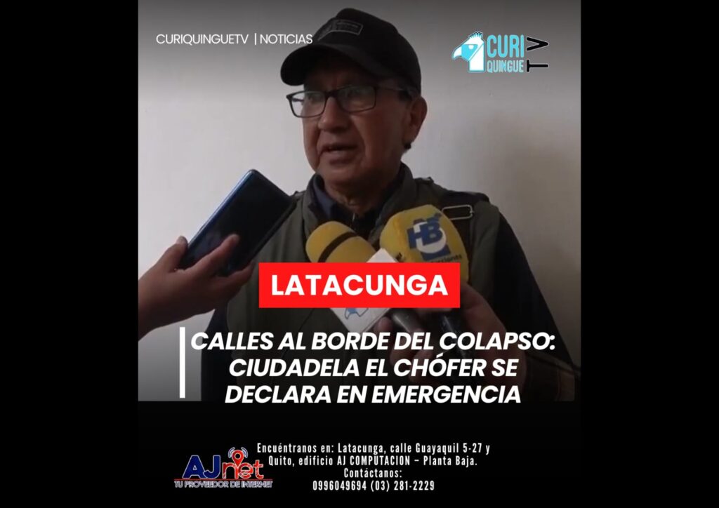 EL presidente de la Ciudadela El Chófer, alertó sobre la crítica situación vial que atraviesa el sector